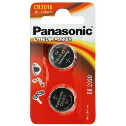 Дисковые батарейки Panasonic CR-2016EL, CR2016, 2шт.