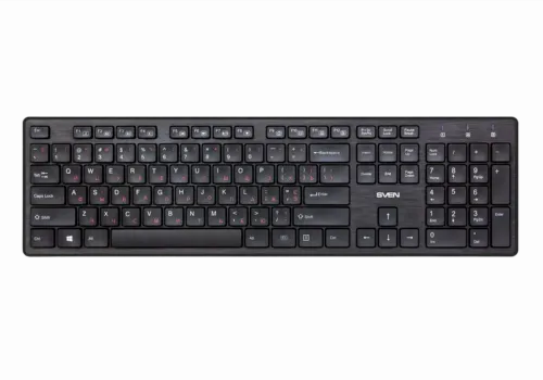 Tastatură SVEN KB-E5800W, Fără fir, Negru