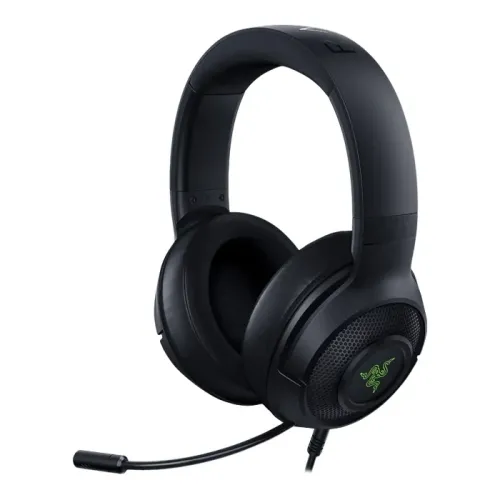 Gaming Headset Razer Kraken X, 40mm drivers, 12-28kHz, 32 Ohm, 109db, 250g, 1.3m, 3.5mm, Black