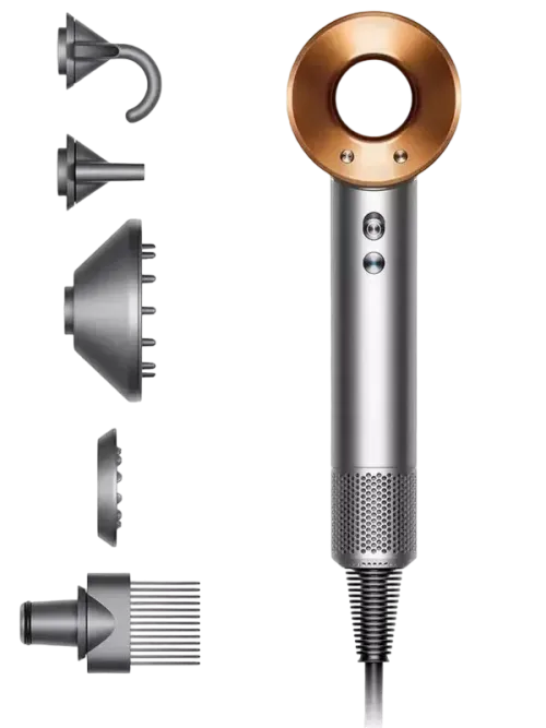 Фен Dyson Supersonic HD07, 1600Вт, Nickel/Cooper