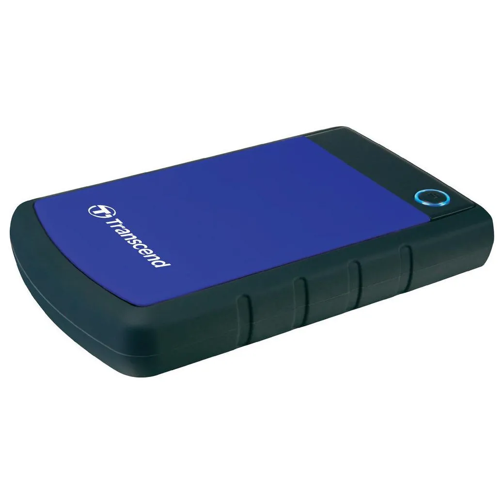 HDD portabil extern Transcend StoreJet 25H3B, 1 TB, Gri/Albastru (TS1TSJ25H3B)