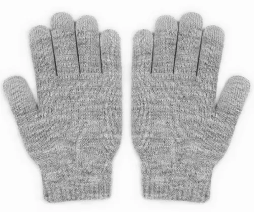 Mănuși senzoriale Moshi Digits Touchscreen Gloves, Medium, Gri deschis