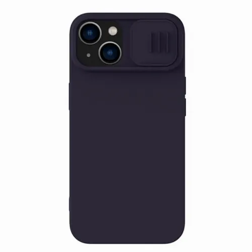 Чехол Nillkin iPhone 14 CamShield Silky Magnetic Silicone, Темно-фиолетовый