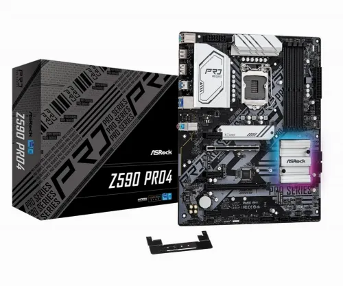 Placă de bază ASRock Z590 Pro4, LGA1200, Intel Z590, ATX