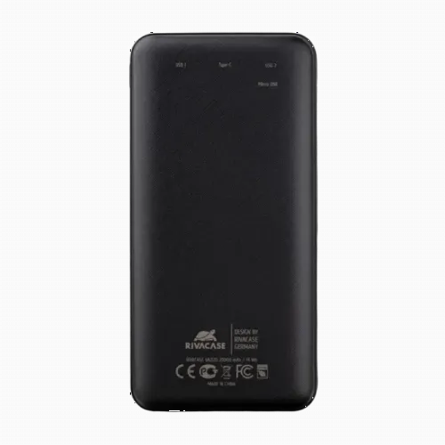Acumulator extern RivaCase VA2120, 2000mAh, Negru