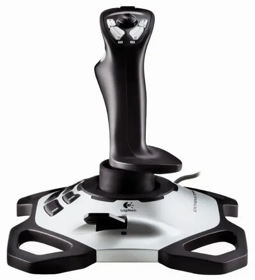 Joystick pentru jocuri Logitech Extreme 3D Pro, Argintiu