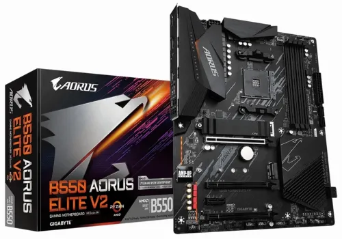 Placă de bază Gigabyte B550 AORUS ELITE V2, AM4, AMD B550, ATX