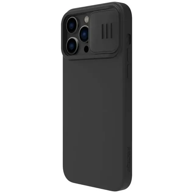 Чехол Nillkin iPhone 14 Pro Ma CamShield Silky Magnetic Silicone, Elegant Black