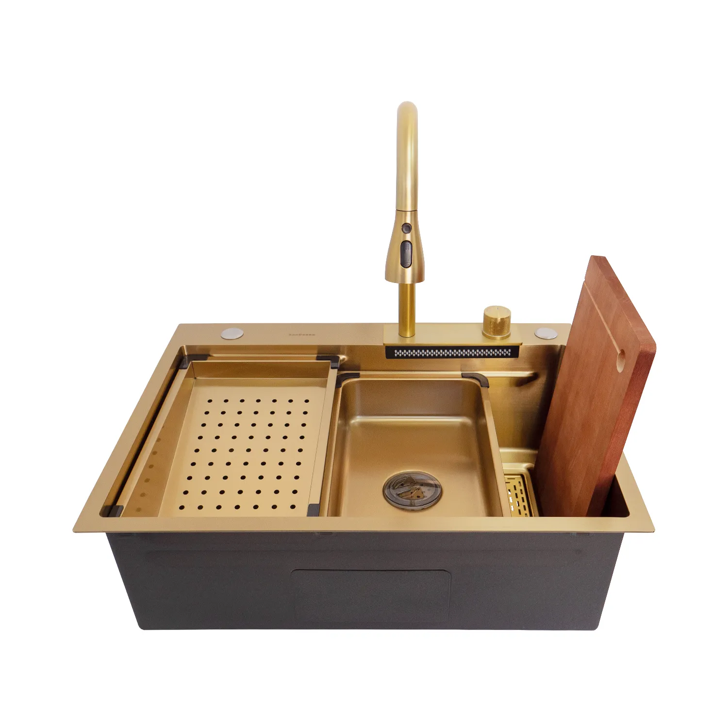 Chiuveta handmade SanDonna HD6850 (Auriu)