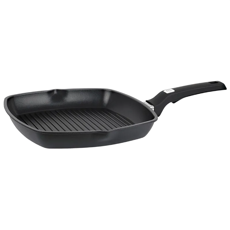 Tigaie-grill Rondell RDA-1350, 28cm, Negru