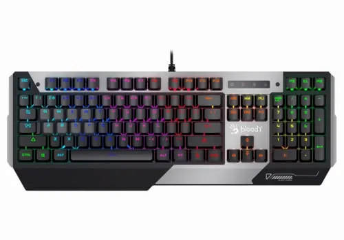 Tastatură Bloody B865R, Cu fir, Negru/Argintiu