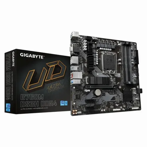 Placă de bază Gigabyte B760M DS3H DDR4, LGA1700, Intel B760, Micro-ATX