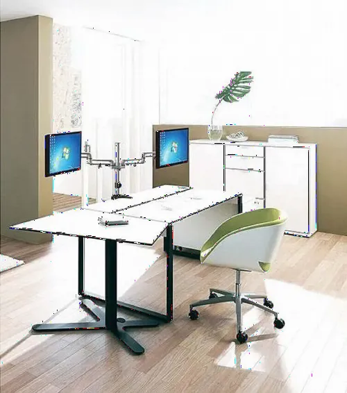 Suport birou pentru monitoare Reflecta FLEXO Desk 23-1010D, Argintiu