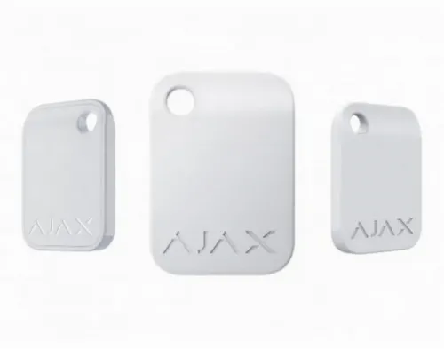 Cheia de securitate fără contact Ajax Tag, Alb