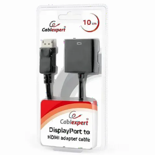 Adaptor Video Cablexpert AB-DPM-HDMIF-002, DisplayPort (M) - HDMI (F), 0,1m, Negru