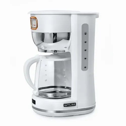 Cafetieră MUSE MS-220 W, 1000W, Alb