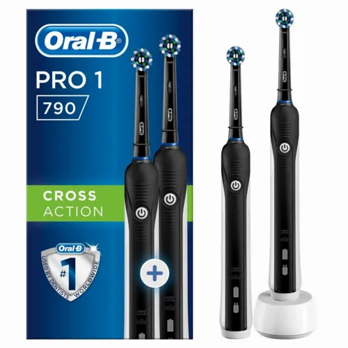 Periuță de dinți electrică BRAUN PRO 790 Cross Action Black, Negru