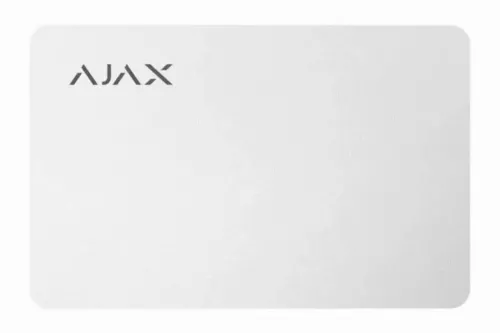 Card securizat fără contact Ajax Pass, Alb