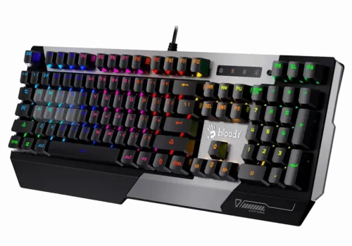 Tastatură Bloody B865R, Cu fir, Negru/Argintiu