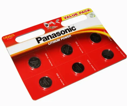 Baterii rotunde Panasonic CR-2025EL, CR2025, 6buc.