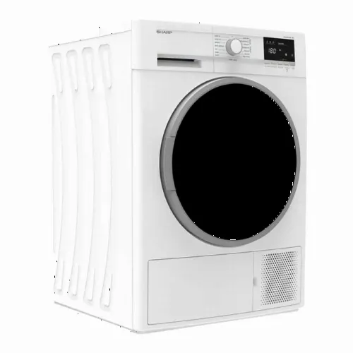 Uscător de rufe Sharp KDGHB8S7GW2EET, 8, Alb