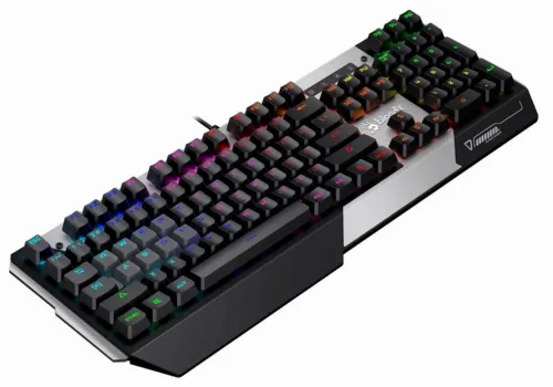 Tastatură Bloody B865R, Cu fir, Negru/Argintiu