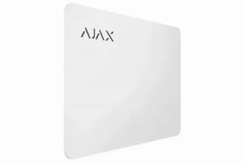 Card securizat fără contact Ajax Pass, Alb