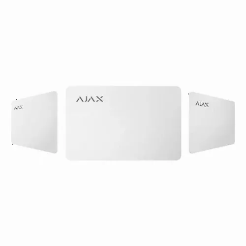 Card securizat fără contact Ajax Pass, Alb