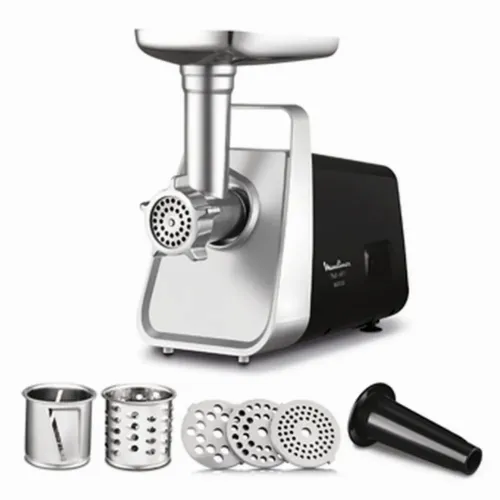 Mașină de tocat carne Moulinex ME307832, Oțel Inoxidabil Negru