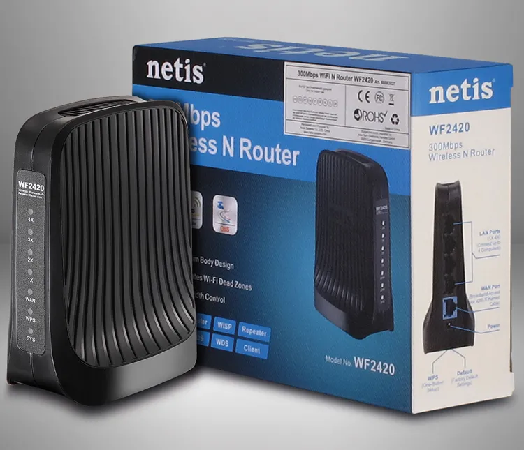 Router fără fir Netis WF2420, Negru