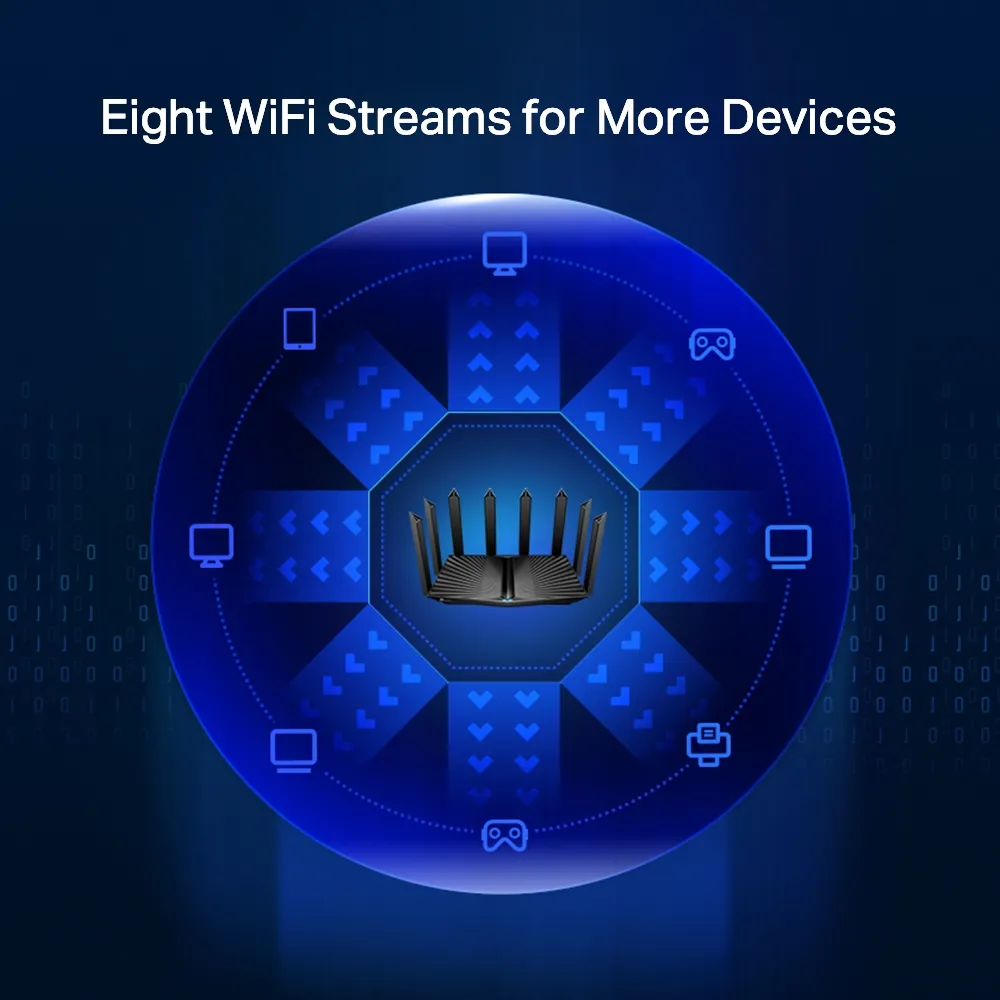 Беспроводной маршрутизатор TP-LINK Archer AX90, Чёрный