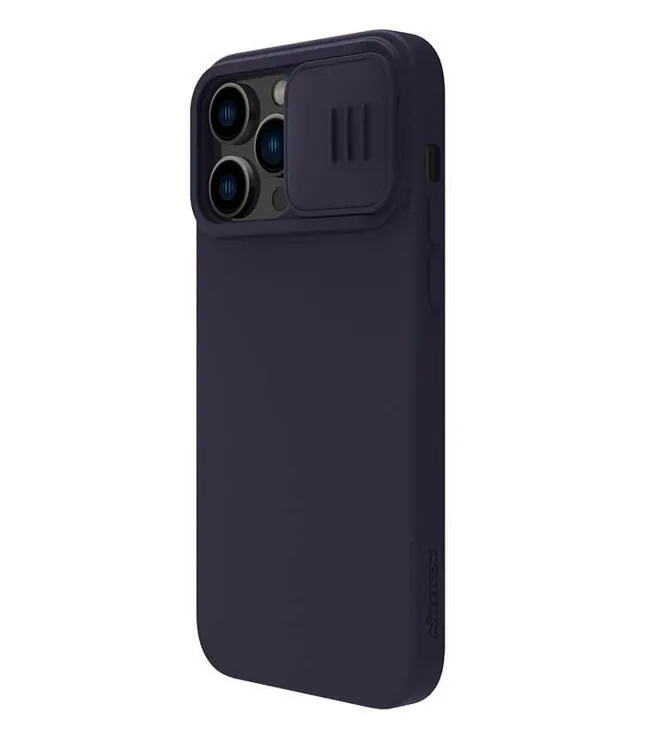 Nillkin Apple iPhone 14 Pro, CamShield Silky Magnetic Silicone Case, Midnight Blue