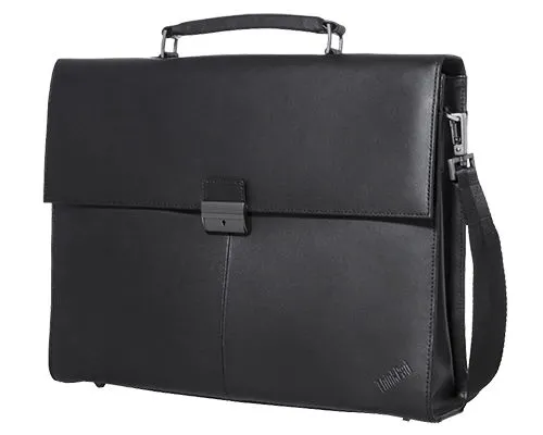 Сумка для ноутбука Lenovo Executive Leather, 14", Натуральная кожа, Чёрный