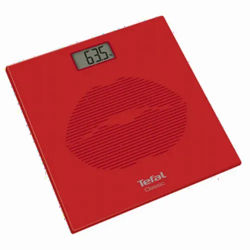 Cântar de podea Tefal CLASSIC, Roșu