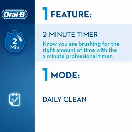 Periuță de dinți electrică BRAUN Vitality 100 Cross Action, Alb