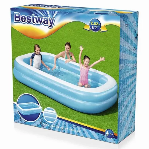 Надувной бассейн Bestway Fast Set, 778л, Синий/Белый, 54006