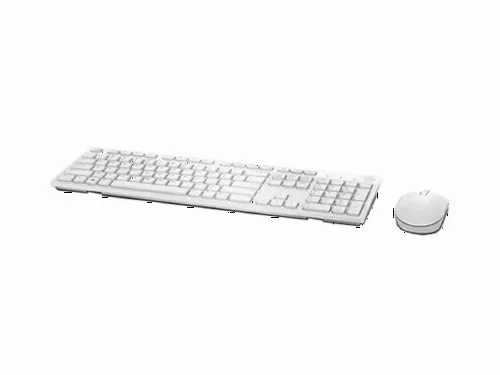 Set Tastatură + Mouse DELL KM636, Fără fir, Alb