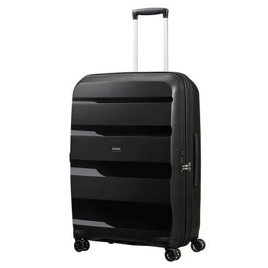 Valiza American Turister BON AIR DLX pe 4 roti 75/28 TSA EXP negru