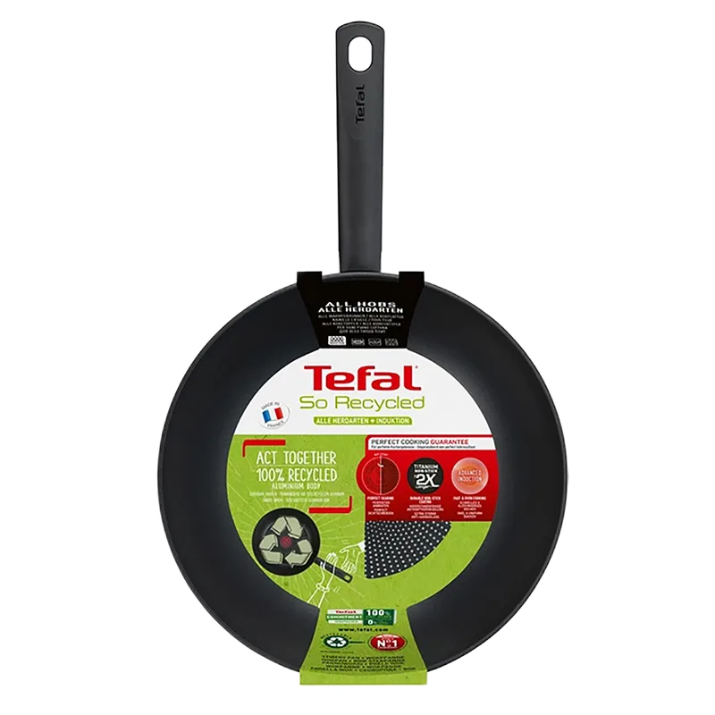 Tigaie WOK Tefal G2711953, 3,6L, 28cm, Negru