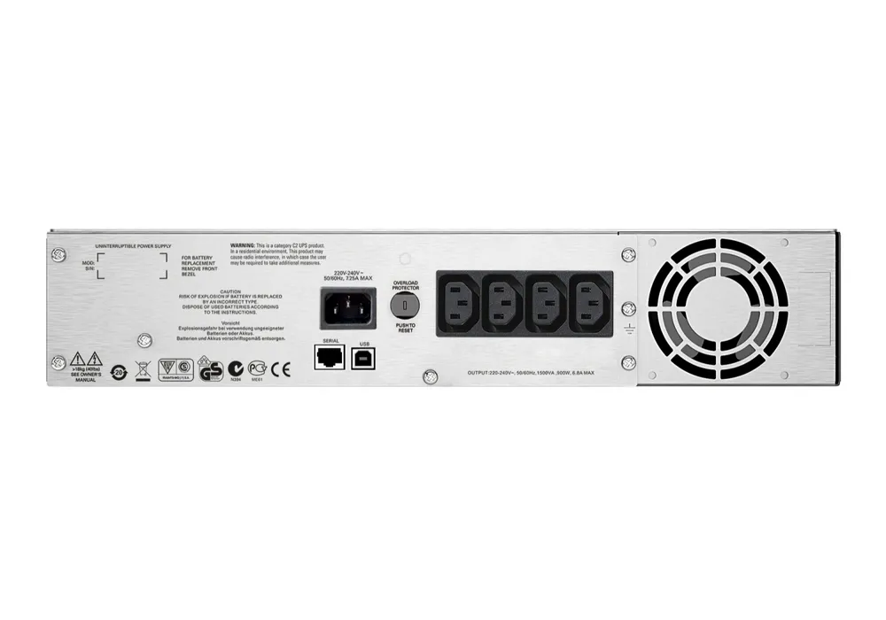 Sursă de alimentare neîntreruptibilă APC SMC1500I-2U, Linear-interactiv, 1500VA, Montare pe rafturi