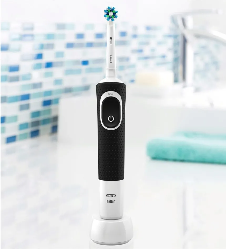 Электрическая зубная щетка Oral-B Vitality 100 Cross Action, Чёрный