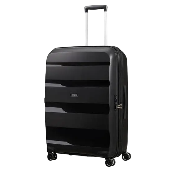 Valiza American Turister BON AIR DLX pe 4 roti 75/28 TSA EXP negru