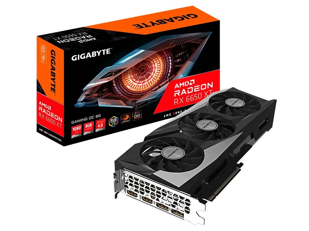 Видеокарта Gigabyte GV-R665XTGAMING OC-8GD,  8GB GDDR6 128бит