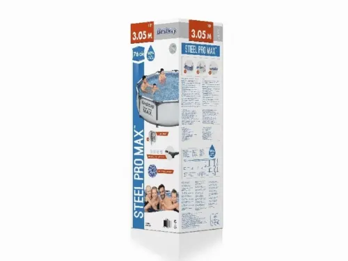 Каркасный бассейн Bestway 56408, 4678л, Серый, 56408