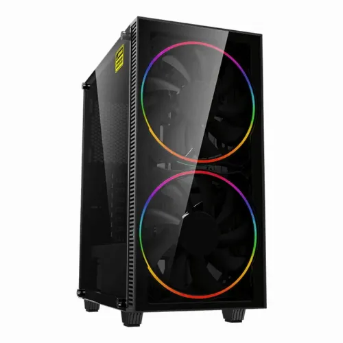 Компьютерный корпус Gamemax Black Hole, Midi-Tower, ATX, Чёрный