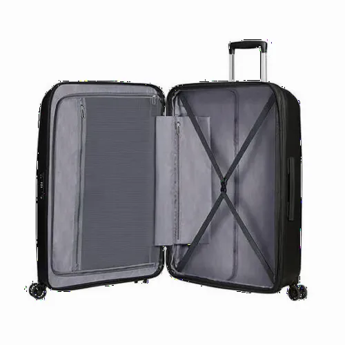 Valiza American Turister BON AIR DLX pe 4 roti 75/28 TSA EXP negru