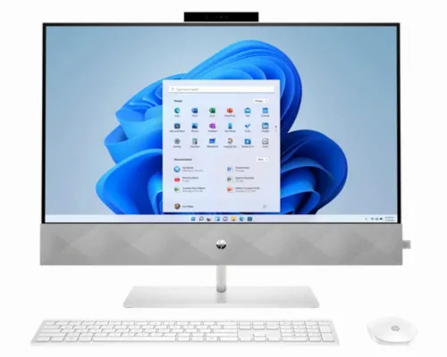 Computer All-in-One HP Pavilion 27, 27", Intel Core i7-11700T, 16GB/1000GB, Windows 10 Home, Alb