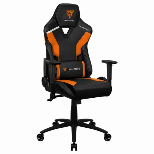 Игровое кресло ThunderX3 TC3, Искусственная кожа, Черный/Оранжевый