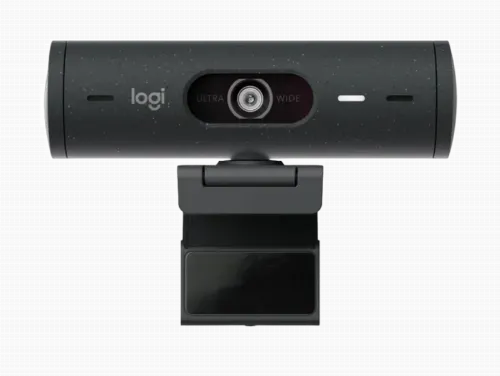 Cameră Web Logitech BRIO 500, Full-HD 1080P, Gri
