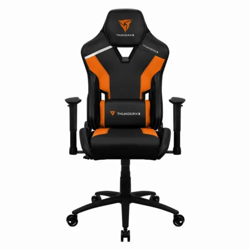 Игровое кресло ThunderX3 TC3, Искусственная кожа, Черный/Оранжевый